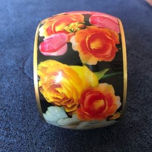 3 for $20 Bright floral cuff bracelet
